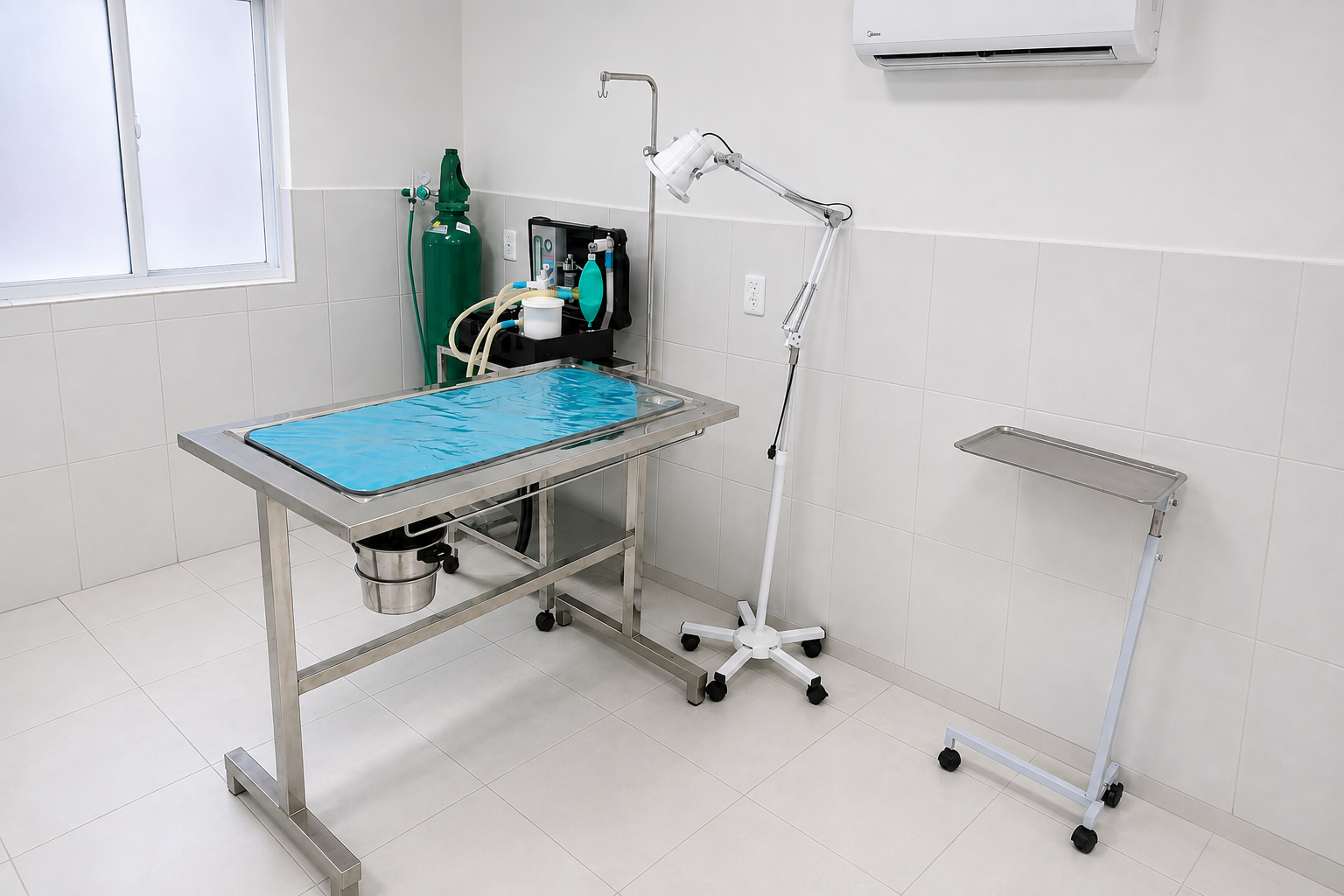 Bloco cirúrgico da Clínica Veterinária Rosso